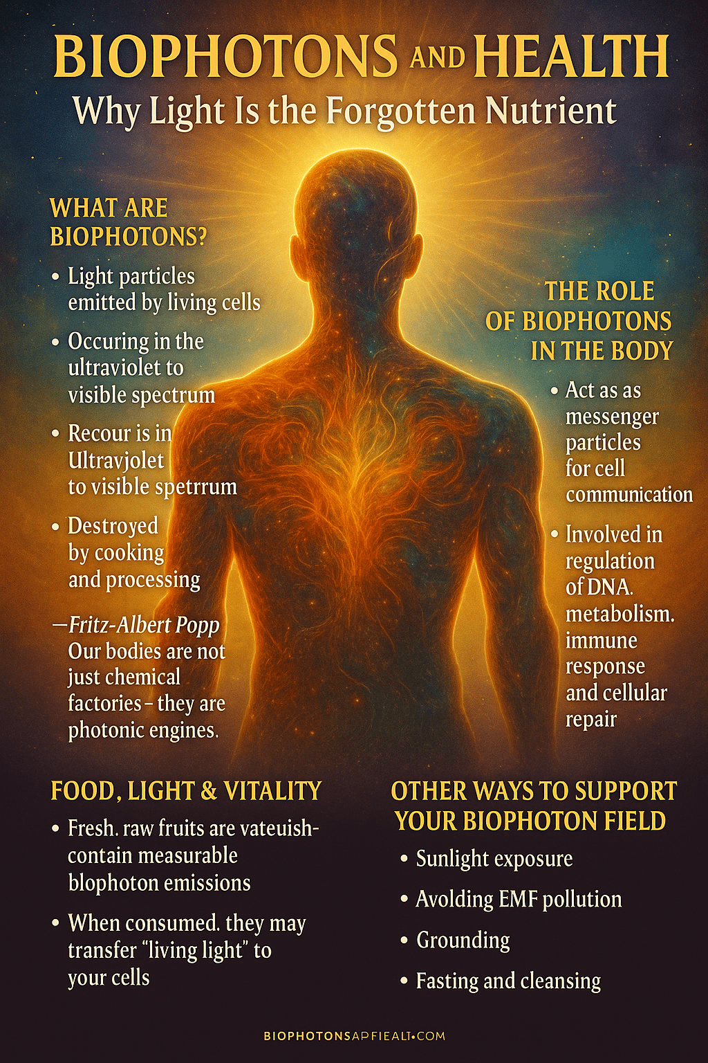 Biophotons import in health