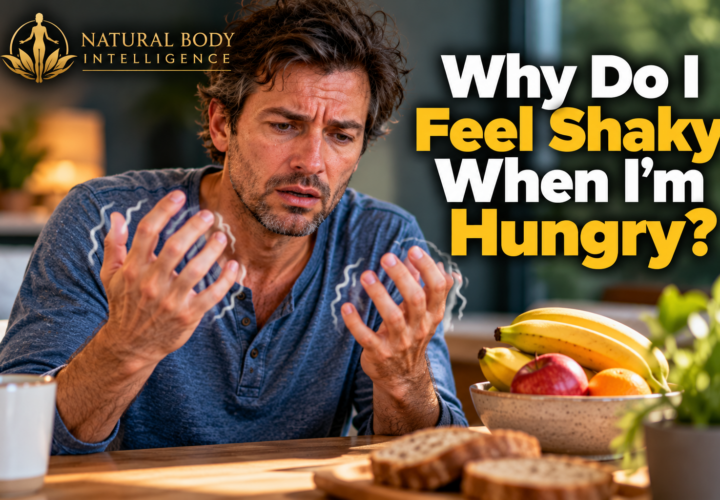 Man experiencing shaky hands and weakness when hungry